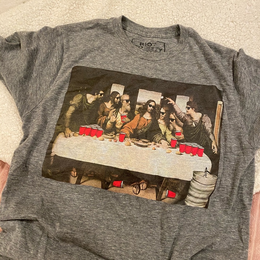 the last supper as beer pong